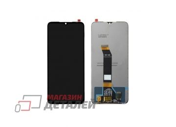 Дисплей (экран) в сборе с тачскрином для Xiaomi Poco M5 черный