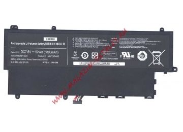 Аккумулятор AA-PLWN4AB для ноутбука Samsung NP540U 7.5V 52Wh (6900mAh) черный Premium