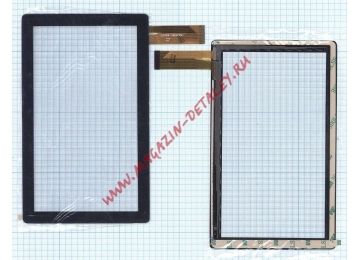 Сенсорное стекло (тачскрин) CZY6075A-FPC (173*105 mm) черный