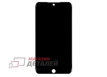 Дисплей (экран) в сборе с тачскрином для Meizu 15 черный с рамкой