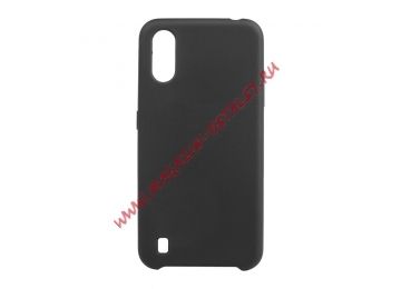 Силиконовый чехол для Samsung Galaxy A01 "Silicone Cover" (черный)