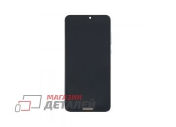 Дисплей (экран) в сборе с тачскрином для Huawei P20 Pro черный с рамкой (Premium LCD)