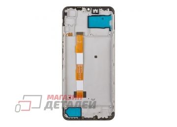 Дисплей (экран) в сборе с тачскрином для Vivo Y20 (V2027) черный с рамкой (Premium LCD)