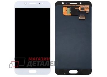 Дисплей (экран) в сборе с тачскрином для Samsung Galaxy C7 (2017) SM-C710F белый (TFT-совместимый)