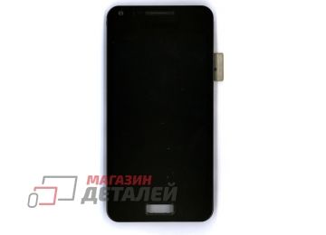 Дисплей (экран) в сборе с тачскрином для Samsung Galaxy S Advance GT-I9070 черный с рамкой