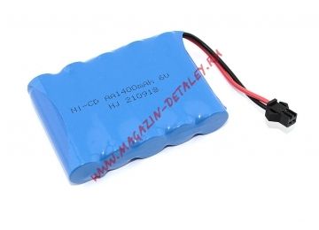 Аккумулятор для радиоуправляемой модели Ni-Cd 6V 1400 mAh AA Flatpck разъем SM