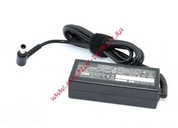 Блок питания (сетевой адаптер) для ноутбуков Sony Vaio 19.5V 2.3A 45W 6.5x4.4 мм черный с сетевым кабелем Premium