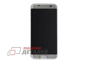 Дисплей (экран) в сборе с тачскрином для Samsung Galaxy S7 Edge SM-G935D серебристый Premium