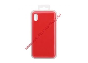 Силиконовый чехол для iPhone Xs Max"Silicone Case" (красный, блистер)