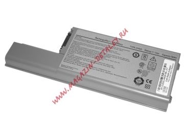 Аккумулятор (совместимый с GX047, HR048) для ноутбука Dell Latitude D531 10.8V 56Wh серебристый (5000mAh) Premium