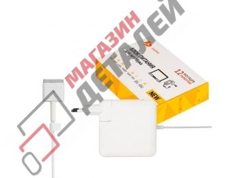 Блок питания (зарядное устройство) ZeepDeep для ноутбука MacBook Pro Retina A1425 A1398 20V 4.25A 85W MagSafe 2 белый, в розетку