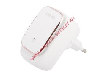 Блок питания (сетевой адаптер) LDNIO 2 USB выхода 2,4А LED TOUCH LAMP + кабель Micro USB A2205 белый, коробка
