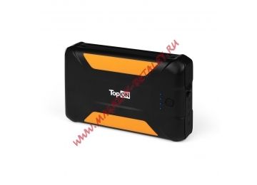Внешний аккумулятор TopON TOP-X38 38000mAh 3 USB-порта, автомобильная розетка 12V 15A 180W, аварийный свет, фонарь, защита от пыли и брызг (черный)