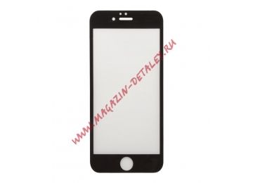 Защитное стекло для Apple iPhone 6, 6s Tempered Glass 3D с рамкой 0,33 мм 9H ударопрочное, черное, LP