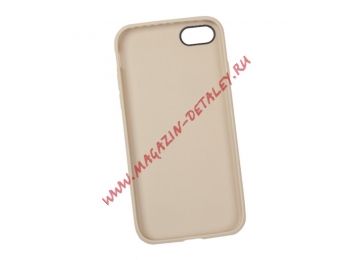 Защитная крышка Leather TPU Case для Apple iPhone 7 золотая