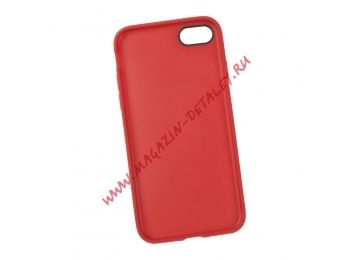 Защитная крышка Leather TPU Case для Apple iPhone 7 красная