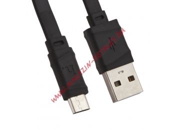 USB кабель HOCO X5 Bamboo Micro Charging Cable L=1M черный