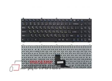 Клавиатура для ноутбука DNS C5500, W765K, W76T черная с рамкой