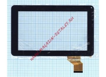 Сенсорное стекло (тачскрин) для DHS JD-FPC-090-09 FHX черное