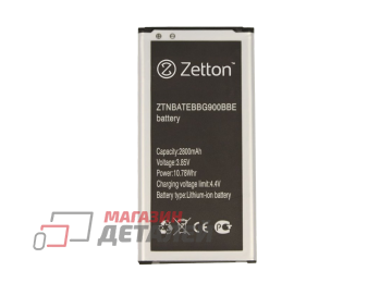 Аккумуляторная батарея (аккумулятор) Zetton для Samsung Galaxy S5, G900 3.85V 2800mAh