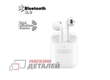 Bluetooth гарнитура Earldom ET-BH17 BT 5.0, вкладыши (белая)
