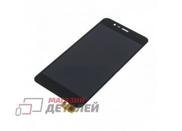 Дисплей (экран) в сборе с тачскрином для Asus ZenFone 3 Max ZC520TL черный (Premium LCD)