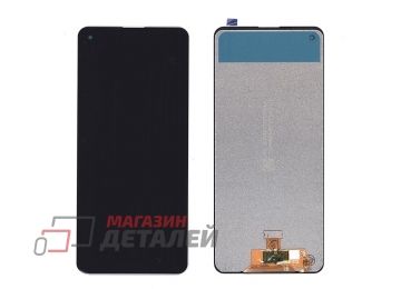 Дисплей (экран) в сборе с тачскрином для Samsung Galaxy A21S SM-A217F черный (TFT-совместимый)