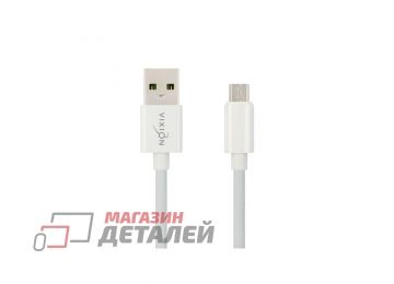 Кабель USB VIXION (K25m) microUSB (1.2м) (белый)