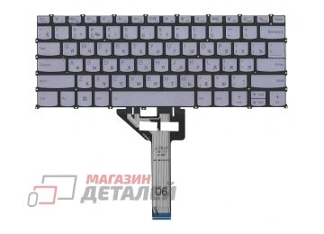 Клавиатура для ноутбука Lenovo Yoga Slim 6 14IAP8 серебристая