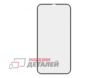 Защитное стекло 2,5D для iPhone 12 Pro Max Ceramics Film 0,2 мм. черная рамка (без упаковки)