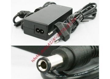Блок питания (сетевой адаптер) ASX для ноутбуков Toshiba 15V 3A 45W 6.3x3.0 мм черный, с сетевым кабелем
