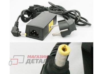 Блок питания (сетевой адаптер) для ноутбуков Toshiba 19V 2.1A 40W 5.5x2.5 мм черный, с сетевым кабелем