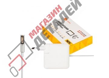 Блок питания (зарядное устройство) ZeepDeep для ноутбука MacBook Air A1237 A1304 A1369 A1370 A1374 14.5V 3.1A 45W MagSafe белый, в розетку