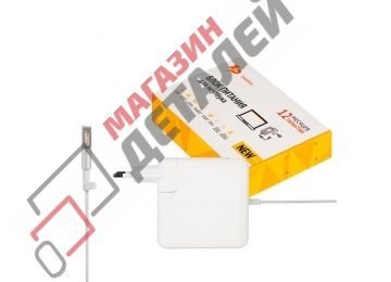 Блок питания (зарядное устройство) ZeepDeep для ноутбука MacBook A1344 A1181 A1278 A1342 16.5V 3.65A 60W MagSafe белый, в розетку
