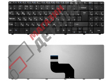 Клавиатура для ноутбука MSI CR640 CX640 DNS 0123257 черная, большой Enter