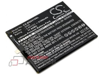 Аккумуляторная батарея (аккумулятор) CameronSino CS-BQX510SL для BQ Aquaris X5 Plus 3.85V 3100mAh