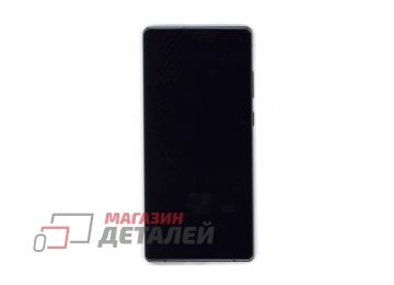 Дисплей (экран) в сборе с тачскрином для Samsung Galaxy Note 20 SM-N980F серый с рамкой (Premium LCD)