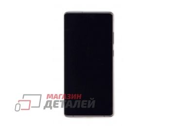 Дисплей (экран) в сборе с тачскрином для Samsung Galaxy Note 20 SM-N980F коричневый с рамкой (Premium LCD)