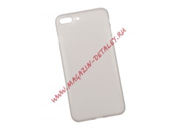 Защитная крышка для Apple iPhone 7 Plus матовый пластик 0,4 мм, серая