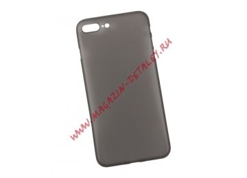 Защитная крышка для Apple iPhone 7 Plus матовый пластик 0,4 мм, черная
