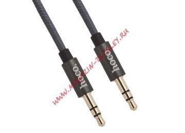 Аудиокабель HOCO UPA03 Noble Sound Series AUX Audio Cable L=1M серый