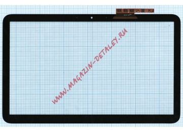 Сенсорное стекло (тачскрин) для HP TouchSmart 15 5386S FPC-1 REV:2 черный