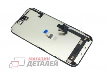 Дисплей (экран) в сборе с тачскрином для iPhone 16 черный hard oled