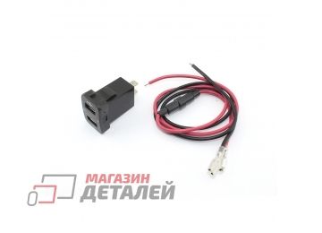 Автомобильный модуль питания 2 USB 12-24В (2USBх2,1А) с индикацией