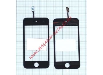 Сенсорное стекло (тачскрин) для Apple iPod touch 4 черный