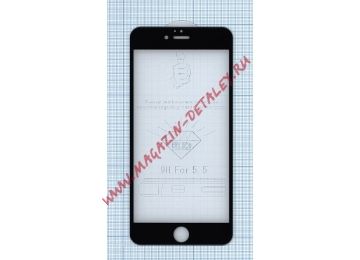 Защитное стекло 6D для Apple iPhone 6, 6S Plus черное