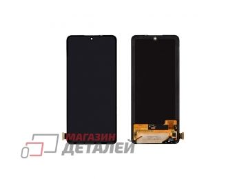 Дисплей (экран) в сборе с тачскрином для Xiaomi Redmi Note 10 Pro черный (Premium LCD)