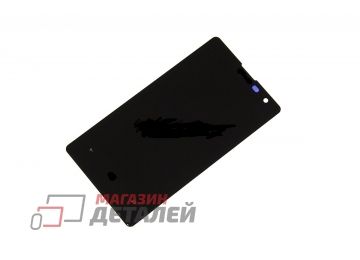 Дисплей (экран) в сборе с тачскрином для Nokia Lumia 1020 черный