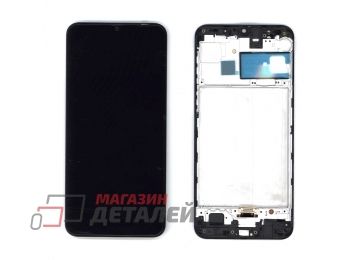 Дисплей (экран) в сборе с тачскрином для Samsung Galaxy M21 SM-M215F, Galaxy M30s SM-M307FD черный с рамкой (TFT-совместимый)