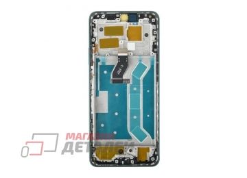 Дисплей (экран) в сборе с тачскрином для Huawei Nova 12i (CTR-L81) зеленый с рамкой (Premium LCD)